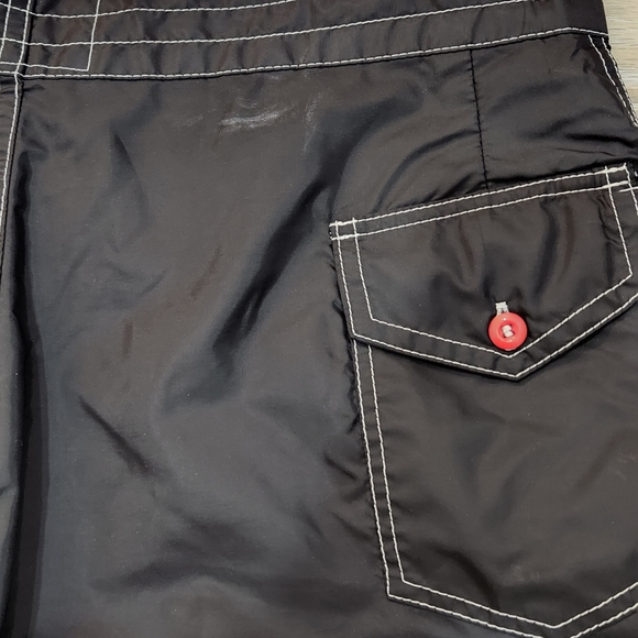 Birdwell Beach britches 312 black mens nylon board shorts - Picture 7 of 8